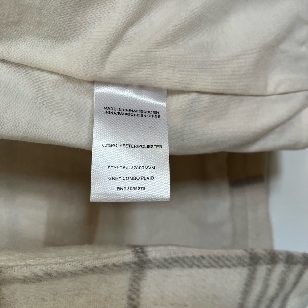 Thread & Supply Plaid OverCoat in Cream, Gray - Picture 6 of 9